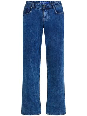 Karl Lagerfeld Jeans jean droit à taille moyenne - Bleu