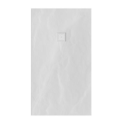 Douchebak Sanitop Just Creating Relievo Crag 90x160 cm Mat Wit Brauer