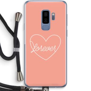 Forever heart: Samsung Galaxy S9 Plus Transparant Hoesje met koord