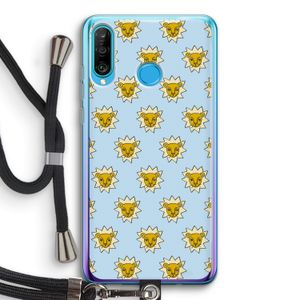 Leeuwenkoppen: Huawei P30 Lite Transparant Hoesje met koord