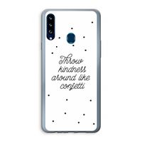 Confetti: Samsung Galaxy A20s Transparant Hoesje