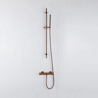 Fortifura Calvi douchekraan met glijstangset met staafhanddouche, gladde doucheslang Geborsteld koper PVD (Koper) SW970053/SW970036/SW799407/SW970046/