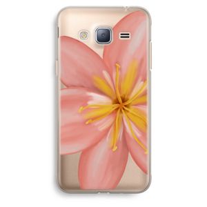Pink Ellila Flower: Samsung Galaxy J3 (2016) Transparant Hoesje
