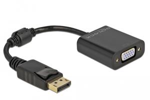 DeLOCK 61006 video kabel adapter 0,15 m DisplayPort VGA (D-Sub) Zwart