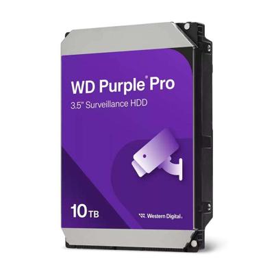 Western Digital WD102PURP Purple Pro HDD, 10 TB, 3.5",SATA 6 Gbps,7200 RPM, 256 MB, 265 MB/s
