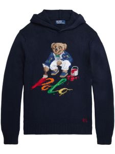 Polo Ralph Lauren pull Polo Bear en maille intarsia - Bleu