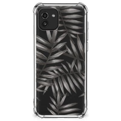 Samsung Galaxy A03 Case Leaves Grey Samsung Galaxy A03 Case Leaves Grey