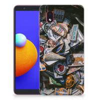 Samsung Galaxy A01 Core | Siliconen hoesje | met foto Badges