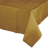 Party/verjaardag Tafelkleed - goud - 274 x 137 cm - tafellaken van papier