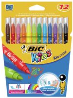 Kleurstift Bic Kids Ecolutions Visacolor XL ass medium etui Ãƒ 12st - thumbnail