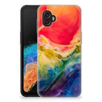 Smartphone hoesje Samsung Galaxy Xcover 6 Pro Watercolor Dark
