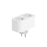 WOOX r6153 slimme dubbele stekker met energie meter en randaarde