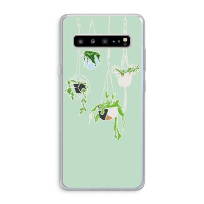 Hang In There: Samsung Galaxy S10 5G Transparant Hoesje