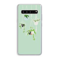 Hang In There: Samsung Galaxy S10 5G Transparant Hoesje