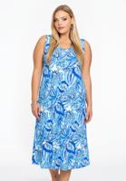 Yoek Jurk met strass | Blauw | Maat 50/52