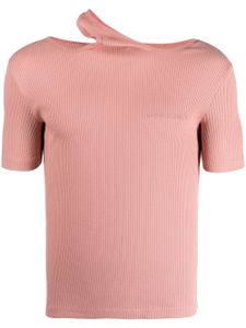 Y/Project t-shirt Classic Double Collar en maille nervurée - Rose