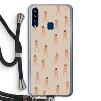 You're so golden: Samsung Galaxy A20s Transparant Hoesje met koord