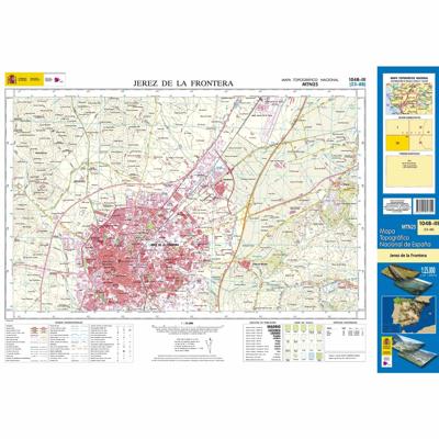 Topografische kaart 1048-III Jerez de la Frontera | CNIG - Instituto Geográfico Nacional1