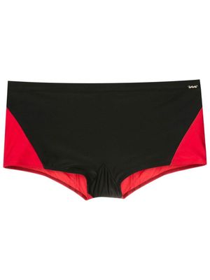 Amir Slama short de bain à design bicolore - Rouge