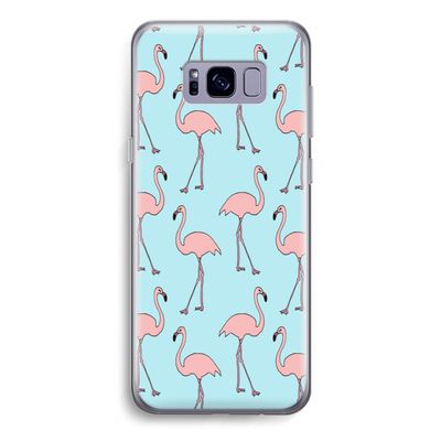 Anything Flamingoes: Samsung Galaxy S8 Transparant Hoesje