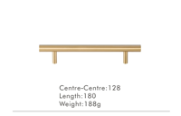 Nurlin T-Bar Messing Kastgreep