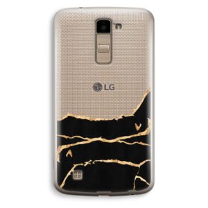 Gouden marmer: LG K10 (2016) Transparant Hoesje