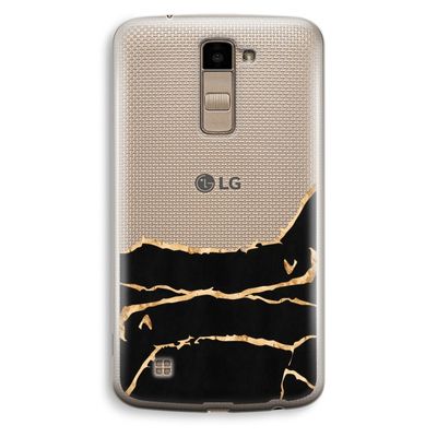 Gouden marmer: LG K10 (2016) Transparant Hoesje