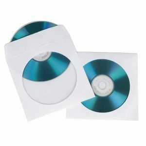 Hama 00062671 CD-hoes 1 CD/DVD/Blu-Ray Wit Papier 50 stuk(s)