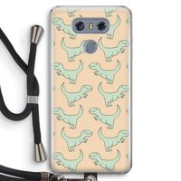 Dinos: LG G6 Transparant Hoesje met koord Dinos: LG G6 Transparant Hoesje met koord