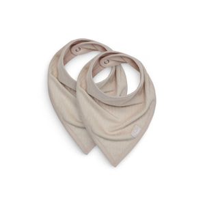 Jollein slab bandana Basic Stripe Nougat (2-pack) Maat