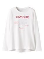 Name it wintershirt meisjes - wit - NkfViolet - loose fit