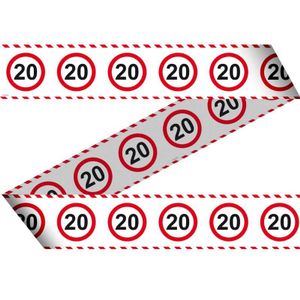 20 Jaar Verkeersbord Afzetlint - 15 meter