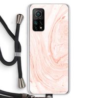 Peach bath: Xiaomi Mi 10T 5G Transparant Hoesje met koord