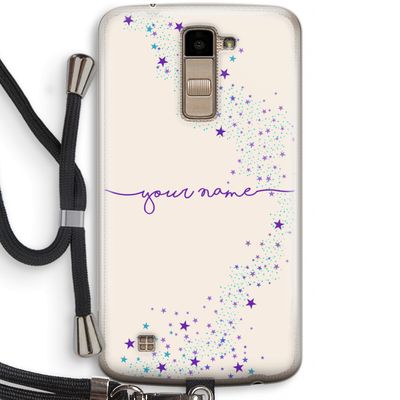 Sterren: LG K10 (2016) Transparant Hoesje met koord