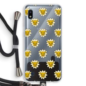 Leeuwenkoppen: Samsung Galaxy A10 Transparant Hoesje met koord