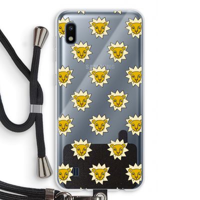Leeuwenkoppen: Samsung Galaxy A10 Transparant Hoesje met koord