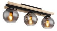 Globo Design plafondlampConni hout 3-lichts - 15569-3D