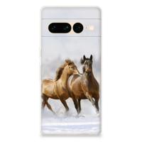 Google Pixel 7 Pro | TPU Hoesje | Paarden