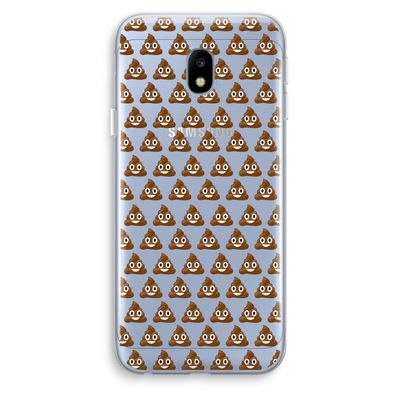 Poop emoji: Samsung Galaxy J3 (2017) Transparant Hoesje