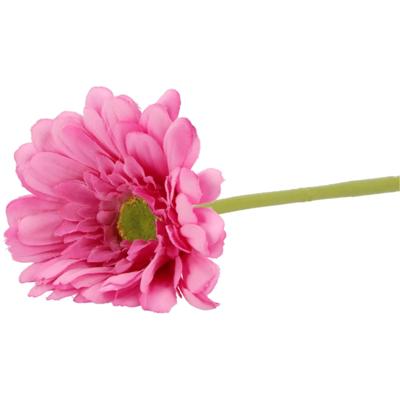 Kunstbloem Gerbera - 72 cm - fuchsia roze - Real Touch - kunst zijdebloemen