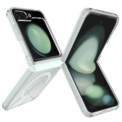 Lunso Samsung Galaxy Z Flip 7 FE / Z Flip6 - Backcover hoes met MagSafe ondersteuning - Transparant