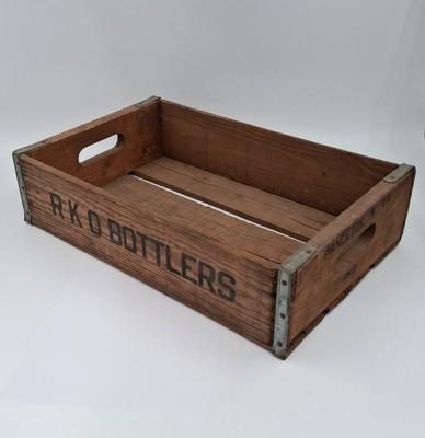 Vintage Origineel Houten RKO Bottlers Kratje