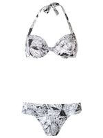 Amir Slama printed bikini set - Blanc - thumbnail