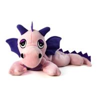 Habibi Magnetron knuffel - Draak - warmte / koelte knuffeldier - magnetron - roze - 33 cm