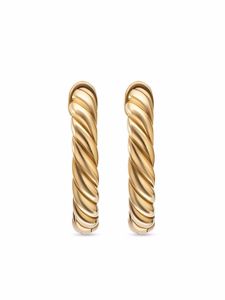 David Yurman créoles Sculpted Cable en or 18ct