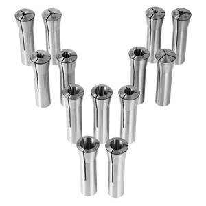 VEVOR 13-delige precisie R8-spantangset 1/8-7/8" (3,2-22,2 mm) 45 # gelegeerd staal spantang 30 μm TIR voor freesmachines, boren, boren, bewerkingscentra