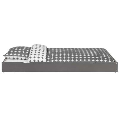 Leen Bakker - Bedlade Ties - Antraciet - Grenenhout - Grijs - 194x17x94 Cm