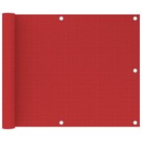 VidaXL Balkonscherm 75x600 cm hdpe rood