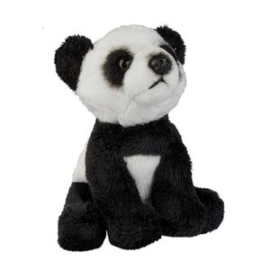 Pluche zwart/witte panda beer/beren knuffel 15 cm speelgoed