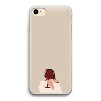 I drink wine: iPhone 7 Transparant Hoesje I drink wine: iPhone 7 Transparant Hoesje
